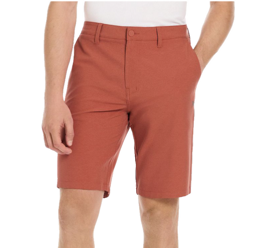 $60 Hurley Men’s- 4 Way Stretch Walking Shorts- Orange-Size: 32W- New Tag