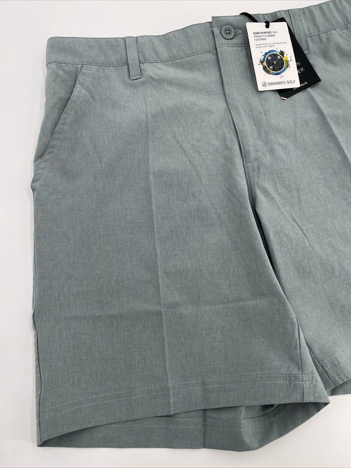 $70 Swannies Men’s Sully Golf Shorts Performance Stretch Waistband-Slate-Size:30