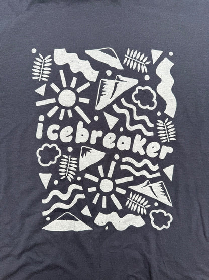 $55 Icebreaker Men’s- Tencel Cotton Short Sleeve-Midnight Navy-Medium-New Tag