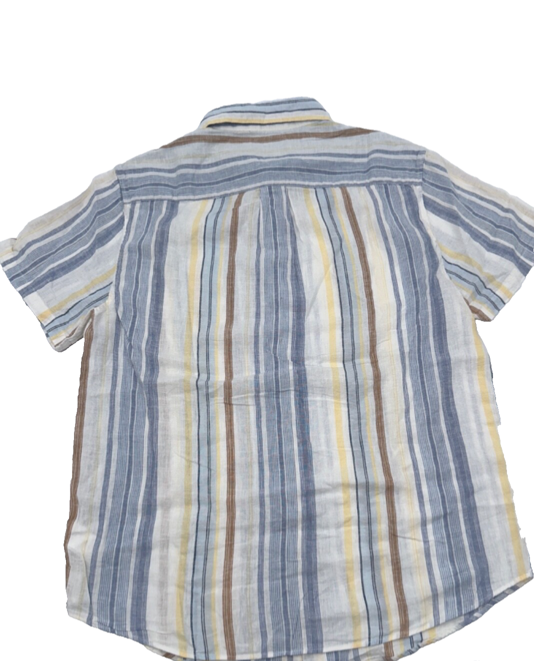 $70 Lucky Brand Men's Striped Linen Camp Shirt - Mulit Color - Small - New