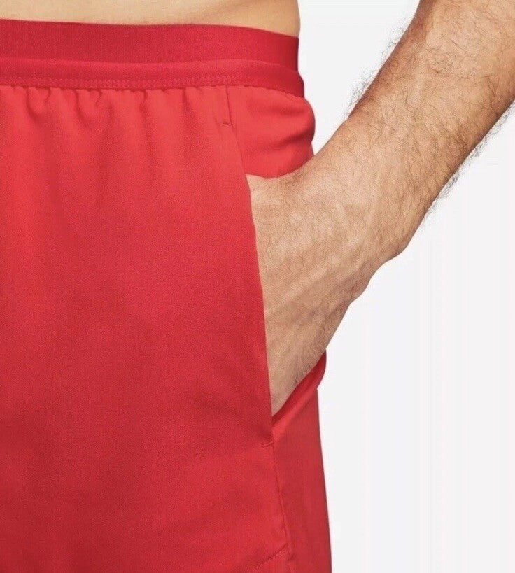 $58 Nike Men’s Flex Stride 7" Lined Running Shorts CJ5459-657- Red - Large-New