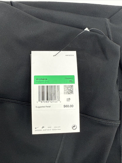 $60 Nike Women’s-One Dry Fit High Rise Tights FN3241-010 - Black- XLarge-New Tag