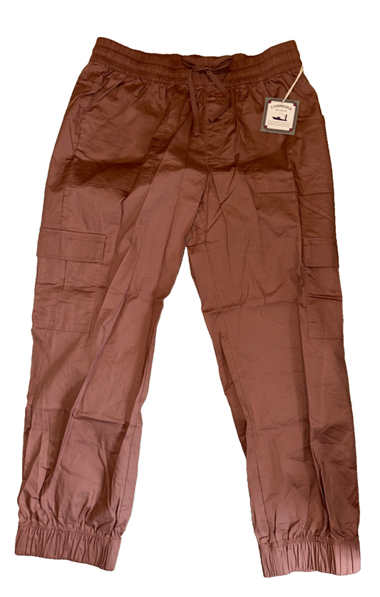 $89 Cambridge Dry Goods Women's Cargo Jogger Pant - Brown - Large - New