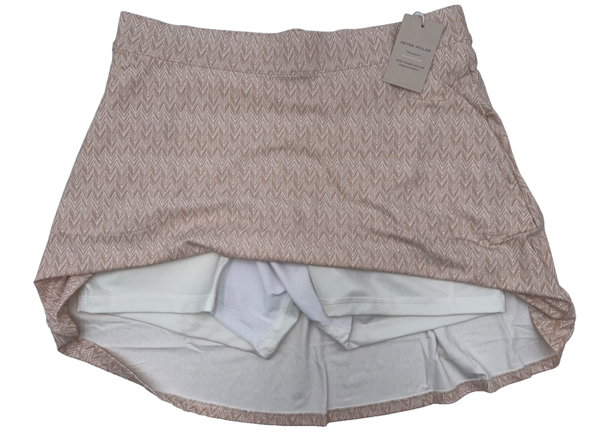 $140 Peter Millar Women’s Golf Skort LF24EB21N - Camel - Large - New with tag