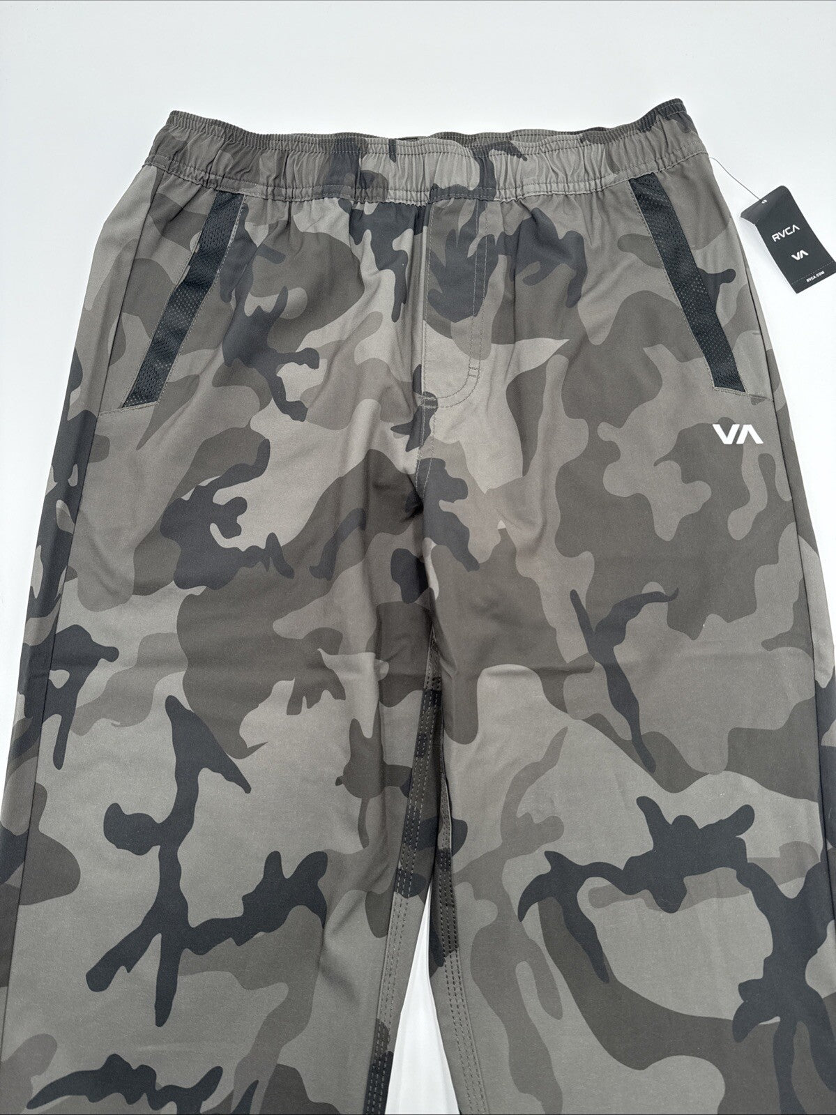 $80 RVCA Men’s Kevin EW Pants Jogger- Elastic Waist Stretch-Camo- Medium-NEW TAG