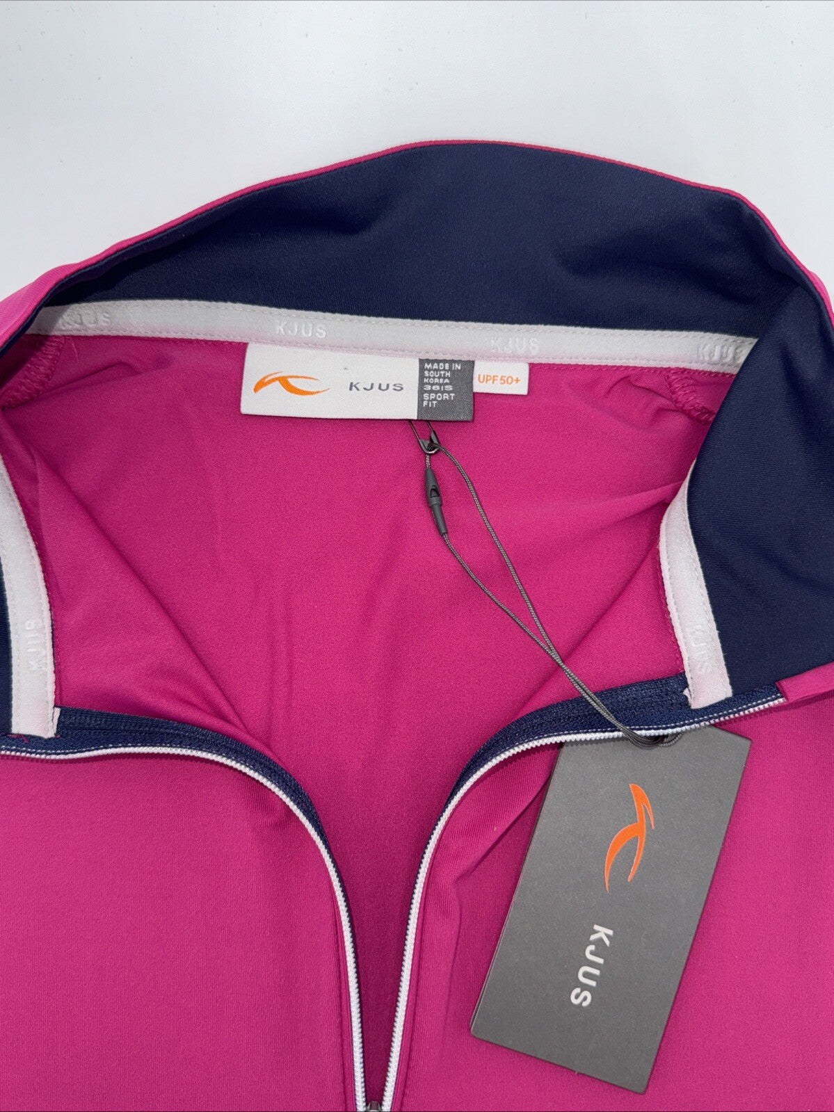 $160 KJUS Women’s Sunshine Comfort 1/4 Zip Golf Pullover UPF-Fuchsia -Small-New