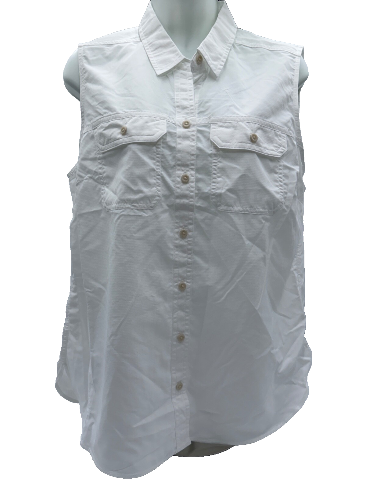 $60 Eddie Braun Women’s Mountain Ripstop Shirt - White - Medium - New with tag