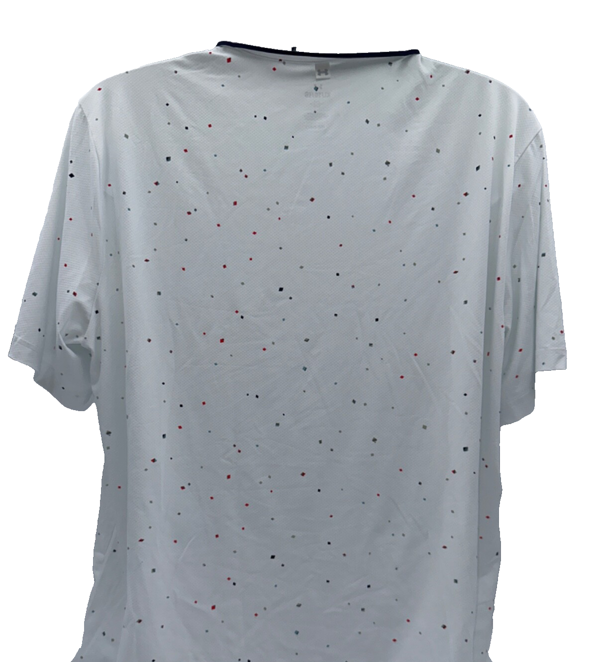 $75 Under Armour Men's ISO Chill Diamond Scatter Polo - White - Medium- New