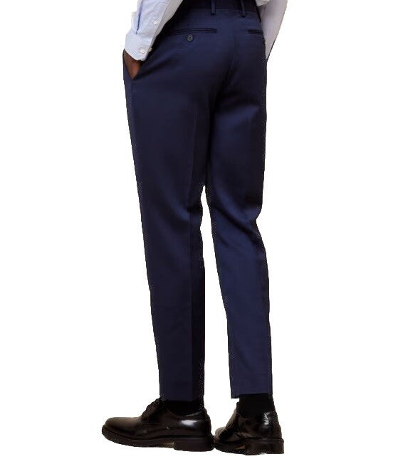 $150 Banana Republic Men’s Modern Classic Satin Suit Trouser Pants-Navy- 33Wx32L
