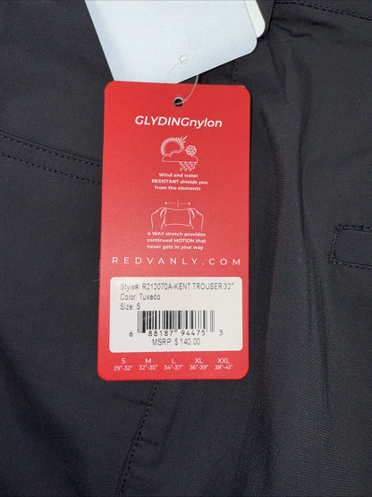 $140 Redvanly Men’s Kent Golf Pants - Black- Small - New With Tags