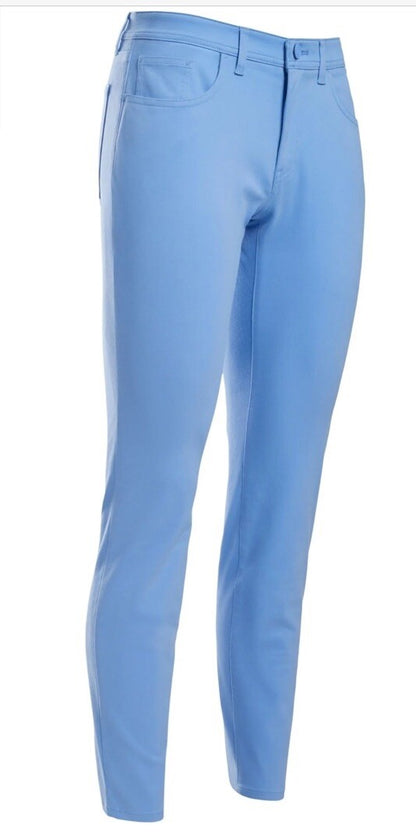 $165 GFORE Women’s Golf Essential 5-Pocket Golf Straight Leg Pants-Blue-Size 10