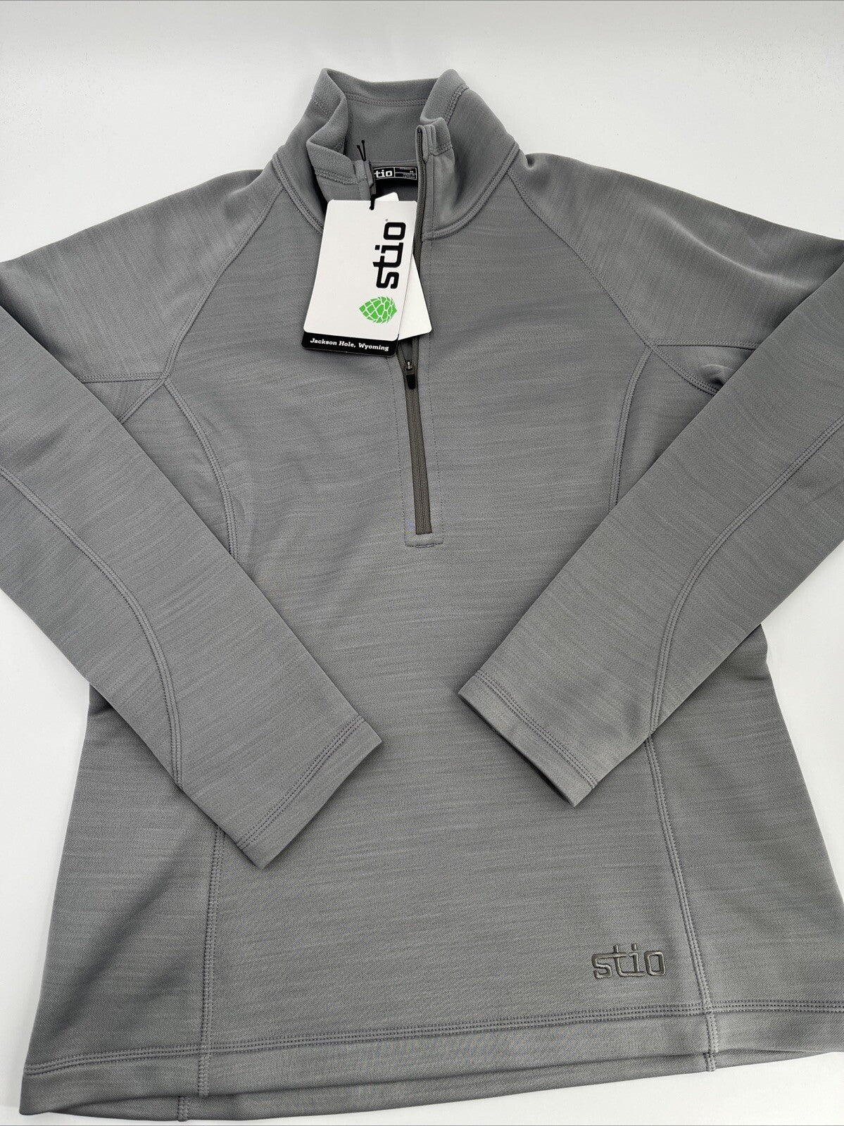 $129 STIO Women's Gannett Peak Half-Zip Fleece Pullover- Moon Dust- Medium -New
