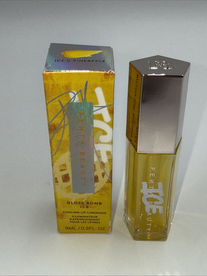 LIMITED EDITION Fenty Beauty Gloss Bomb ICE Cooling Lip Luminizer -Pineapple -