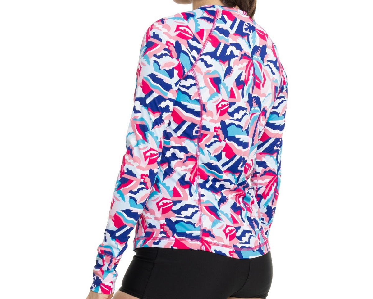 $65 C&C California Women's Sun Protection Shirt - Baily Palm Tree - Medium -New