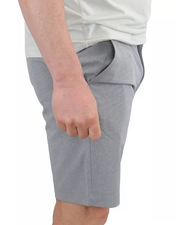 $85 Travis Mathew Men's Beck Shorts Stretch Waistband - Light Grey-Size: 34- New
