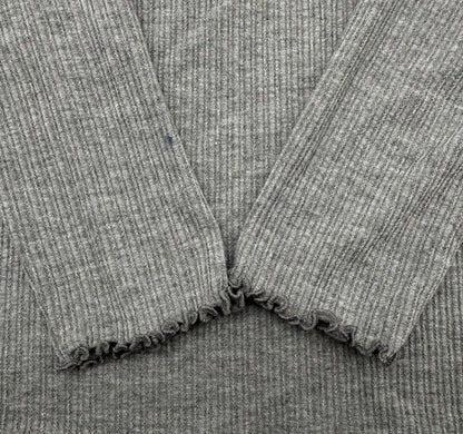LC Lauren Conrad Women’s- Cozy Longsleeve Shirt- Grey- Large-New Tag