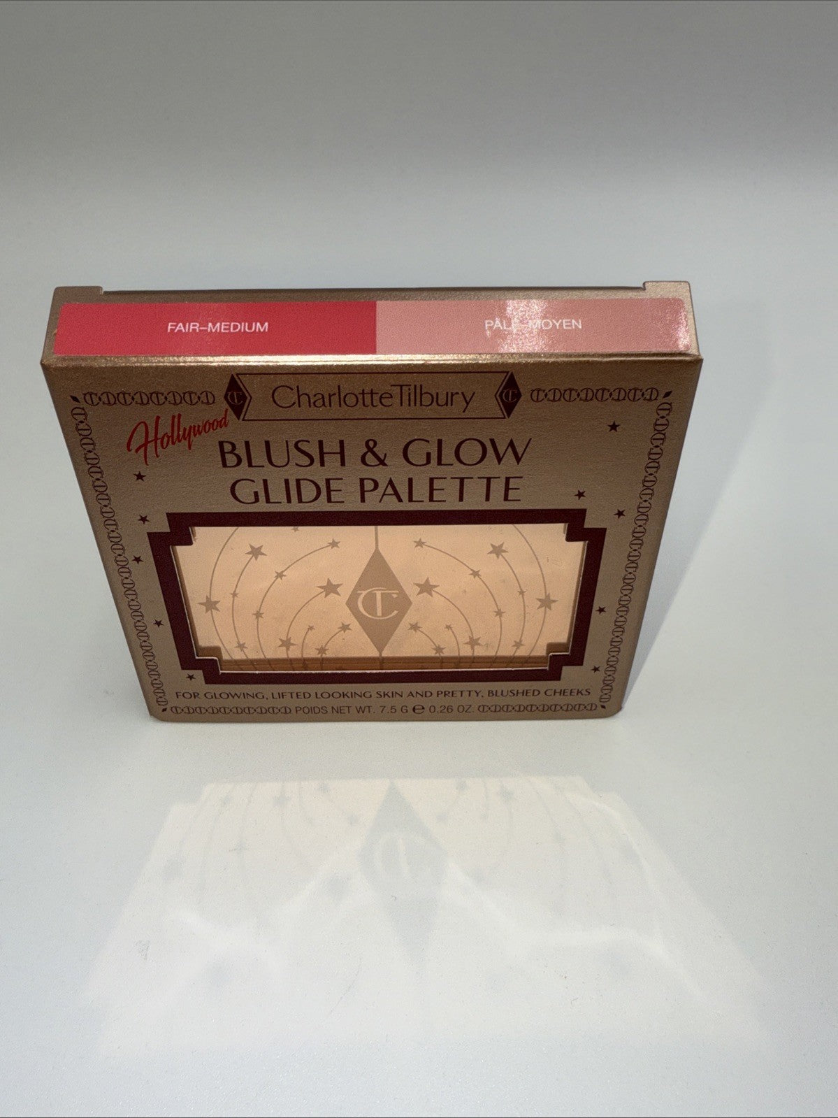 Charlotte Tilbury Blush & Glow Glide Palette ~ Fair Medium / Pale Moyen ~ .26 oz