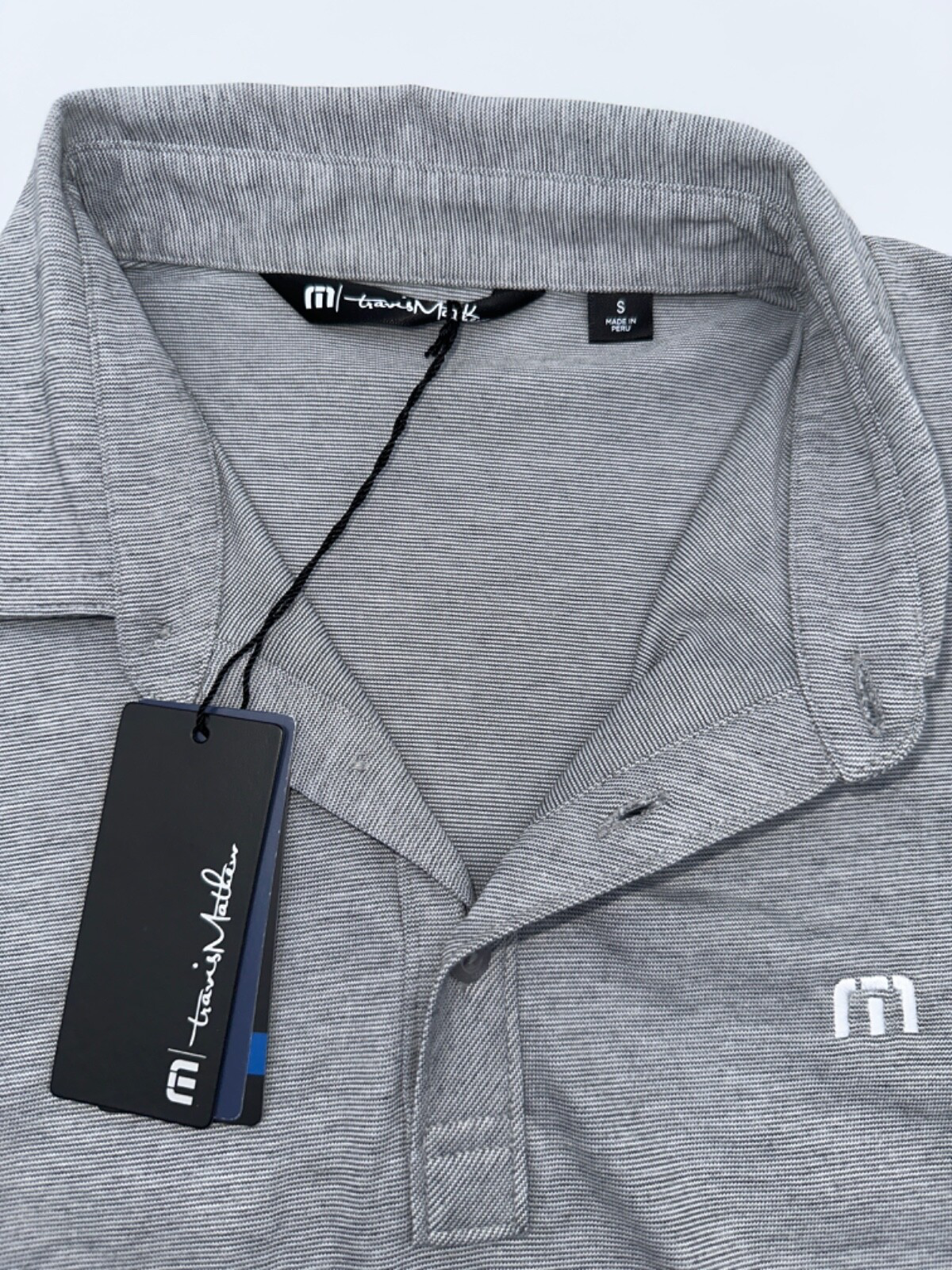 $90 Travis Mathew Men’s Zinna Golf Polo - Heather Grey - Small - New With Tags
