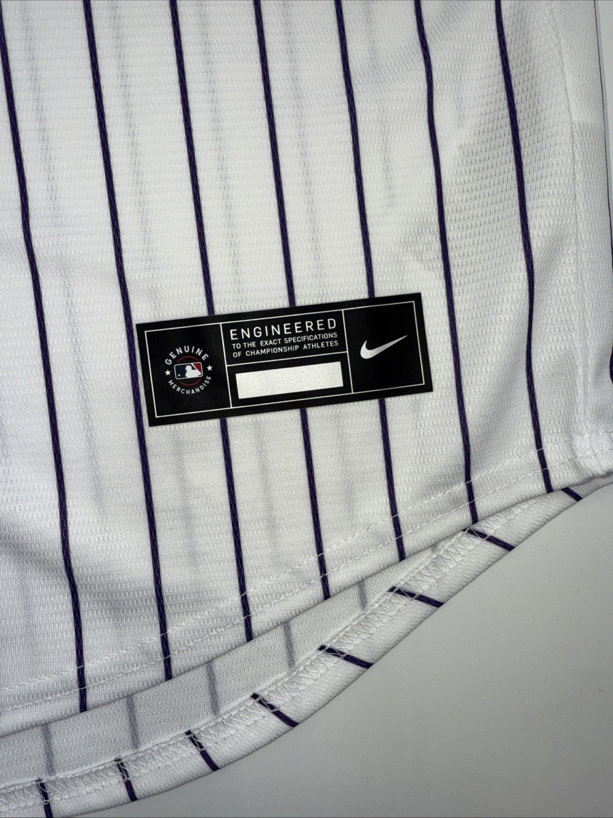 $135 Nike Mens Official Colorado Rockies Ryan McMahon #24 White Jersey-Large-New