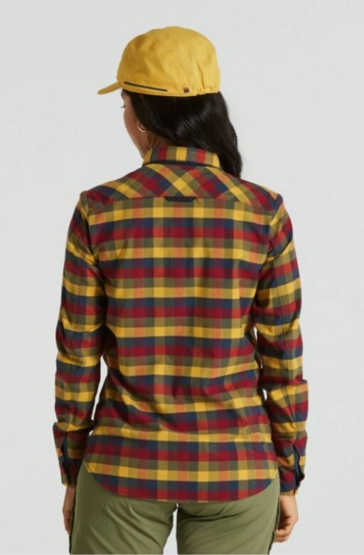 $180 FjallRaven Women’s Rider’s Flannel Plaid Thick Shirt- Flag Multi-Medium-New