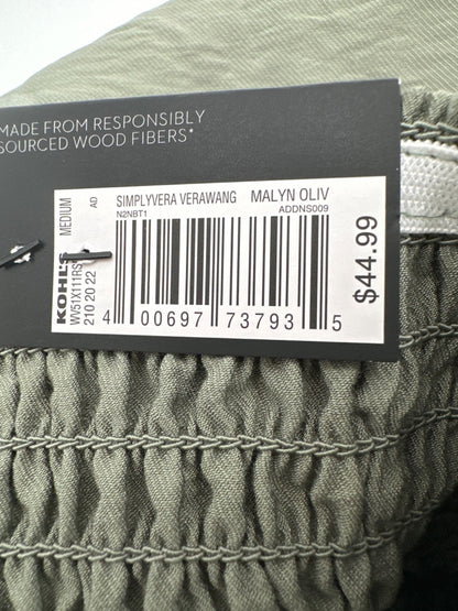 $45 Simply Vera VeraWang Women's High Waist Wide Leg Travel Pant - Olive-Medium