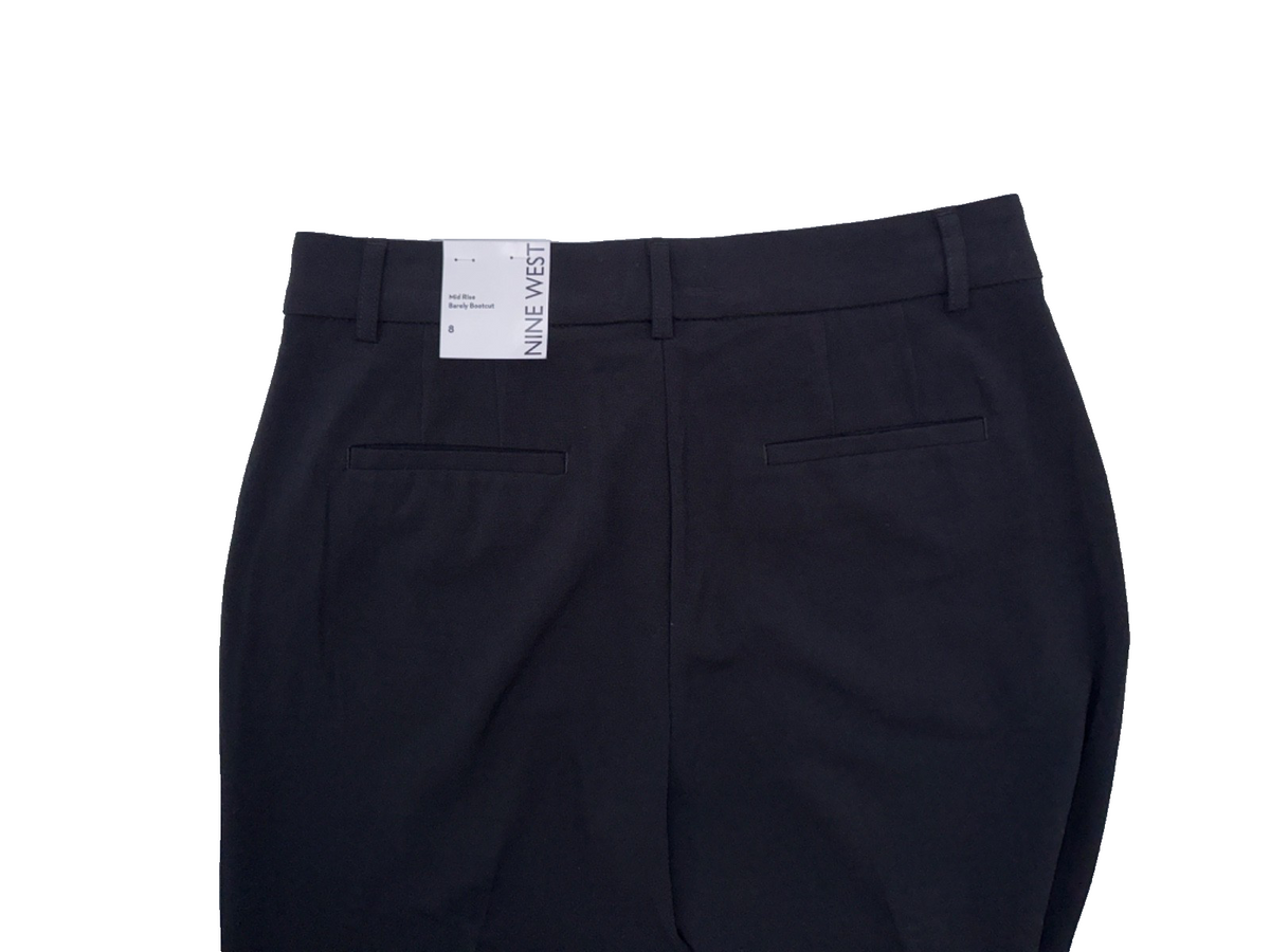 $40 Nine West Women's Barely Bootcut Pants - Black - Size 8 - New With Tag