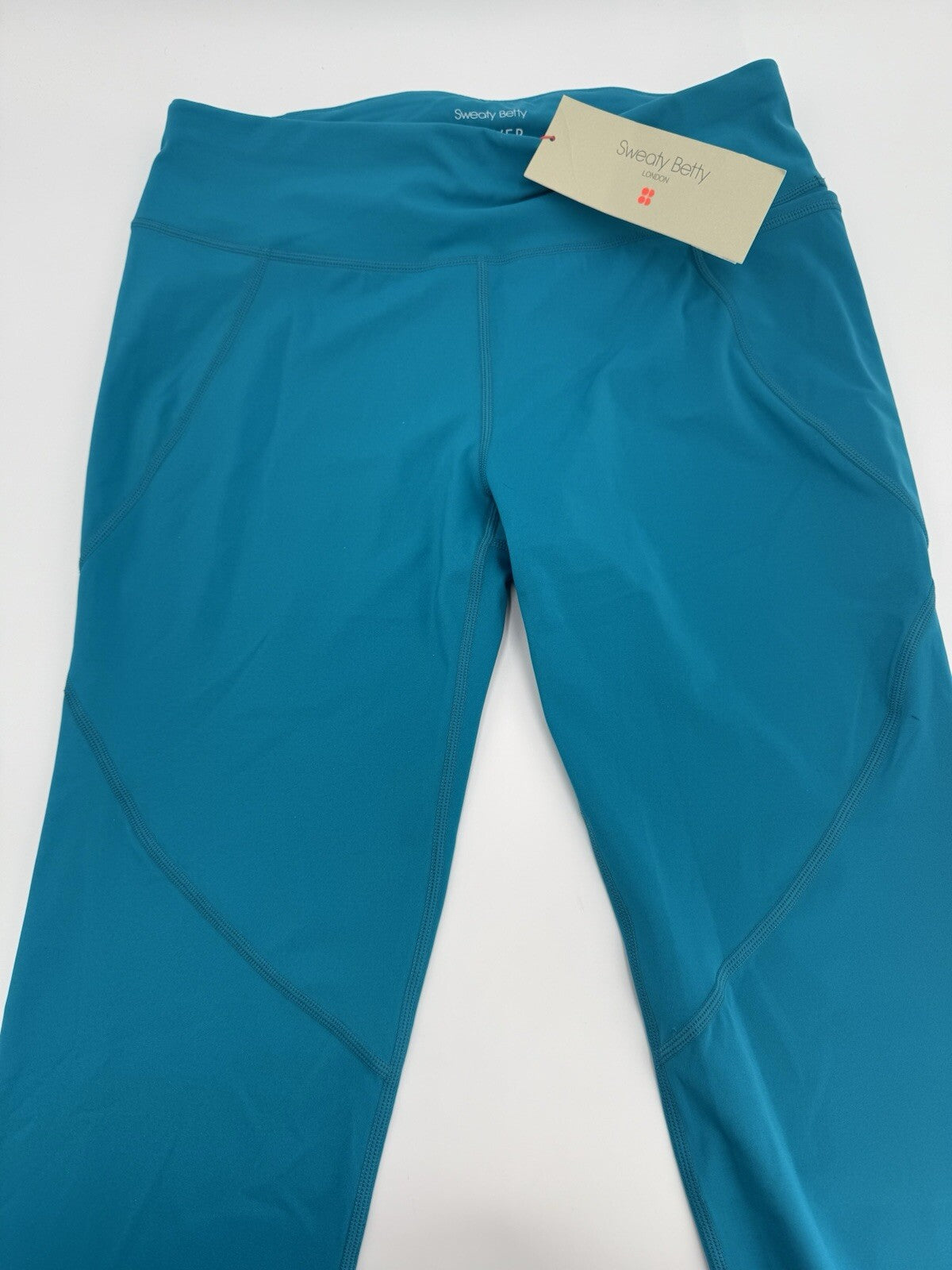 $100 Sweaty Women’s Betty Power Leggings 7/8 Length- Blue -Size: 10 Large - New