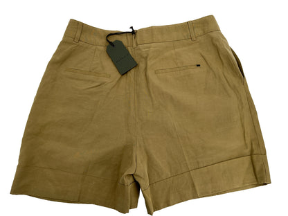 $148 AllSaints Women’s Linen-Blend Deri Lyn Pleated-light Khaki-Size: 14-New Tag