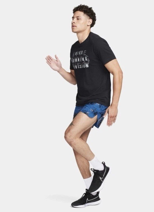 $100 Nike Men’s ADV Running Division Shorts Blue Black FN3377-476- Size: Medium