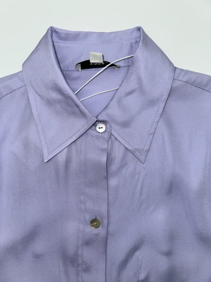 $295 Vince Women's Button Down Shirt - VX0431248-Purple- Small - New With Tags