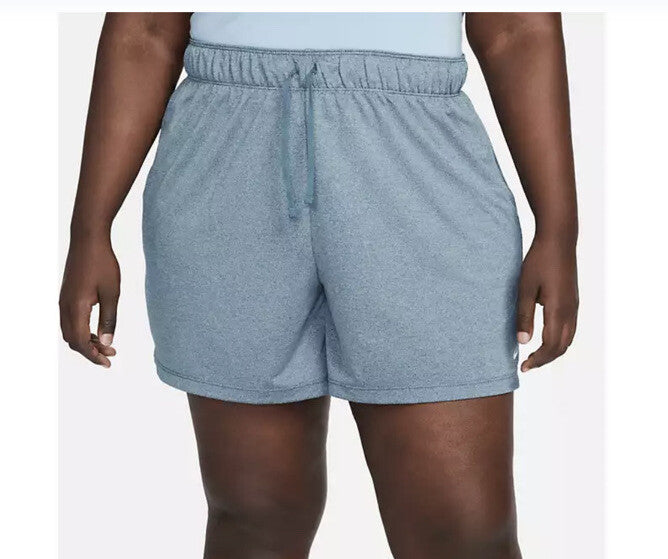 Nike Women’s Dry Fit Attack Shorts Running Training - L/Blue -2XLarge-New