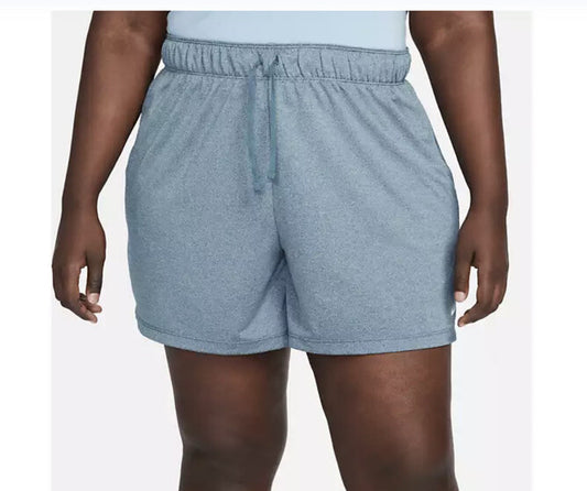 Nike Women’s Dry Fit Attack Shorts Running Training - L/Blue -2XLarge-New