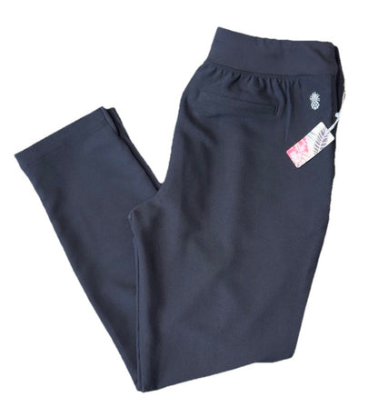 $109 Tommy Bahama Women’s Active Knit Stretch Pull On Pants-Black- Large