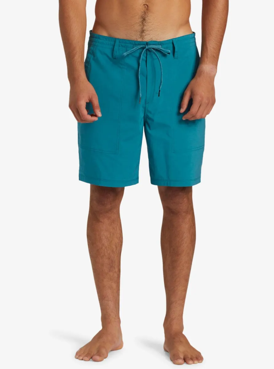 $65 Quicksilver Men’s Amphibian Hybrid Shorts - Colonial Blue - 29W x 18.5L -New