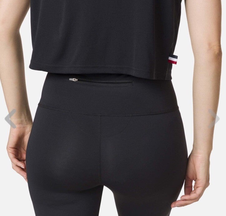 $95 Rossignol Women’s Stretch 3/4 Length Running Tights- Black- XLarge- New Tags