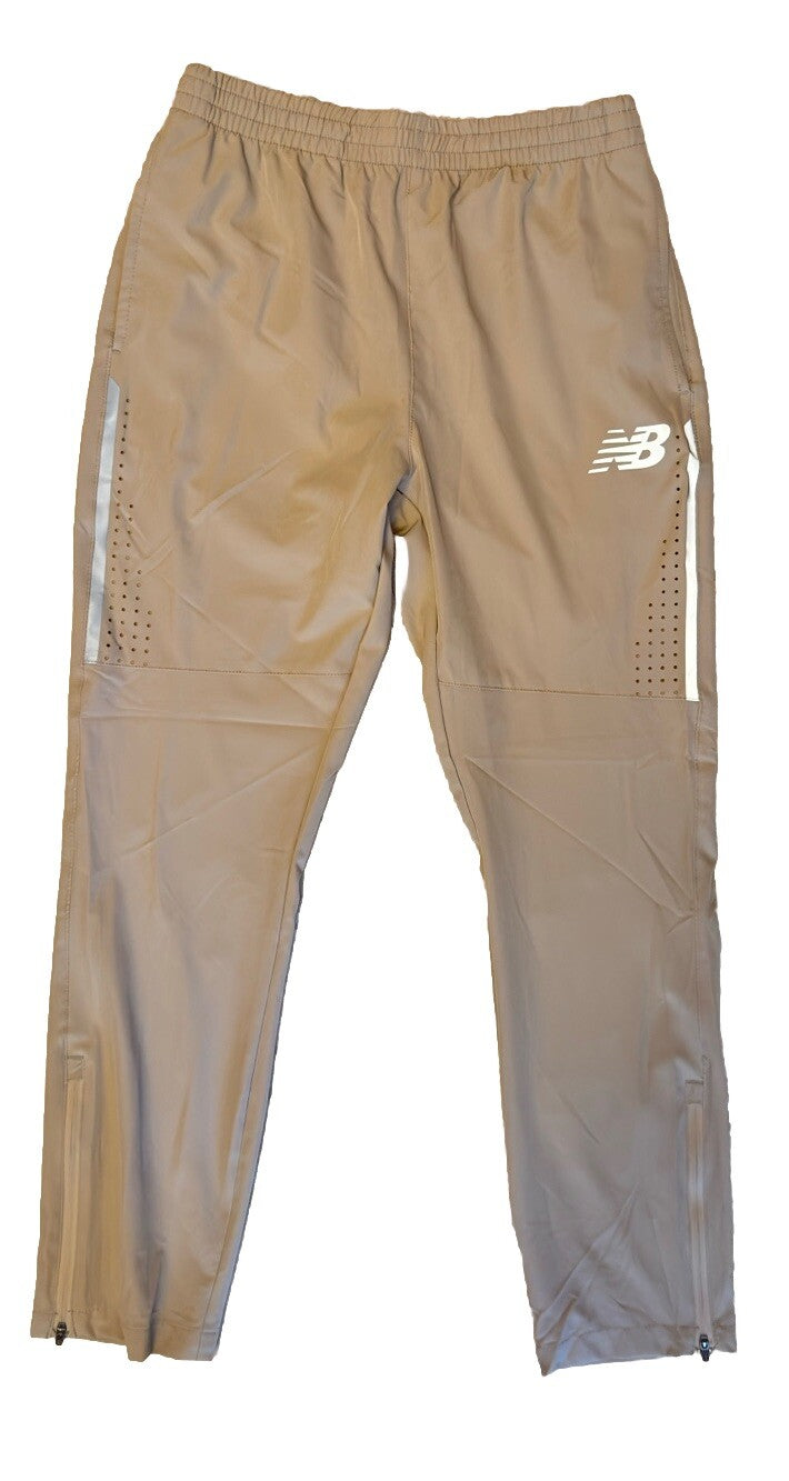 $65 New Balance Men’s All Motion Tapered Needle Punch Pants-Stoneware- Small-New