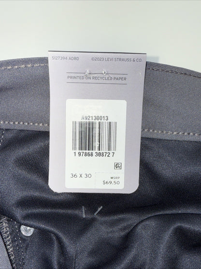 $70 Levi's Men's 511 Slim Tech Pants Stretch A92130010- Grey- 36W 30L - New Tag