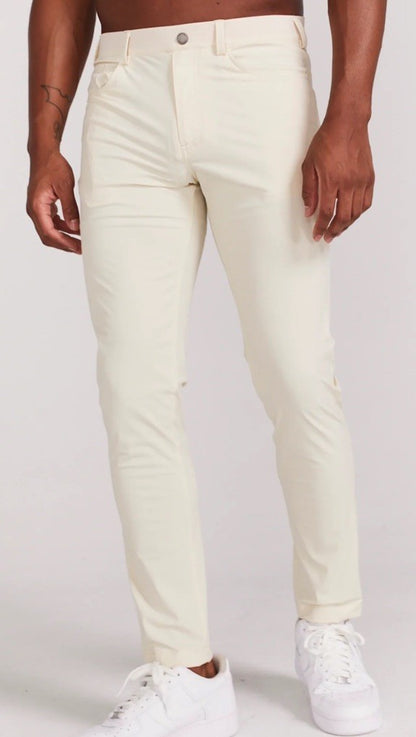 $140 Redvanly Men’s Kent Golf Pants -Macadamia - XLarge- 32”Inseam- New Tags