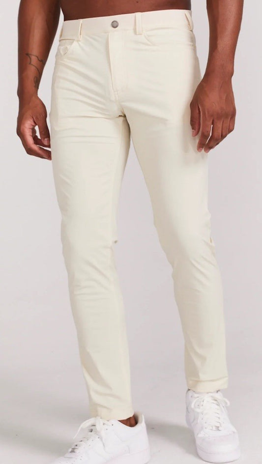 $140 Redvanly Men’s Kent Golf Pants -Macadamia - XLarge- 32”Inseam- New Tags