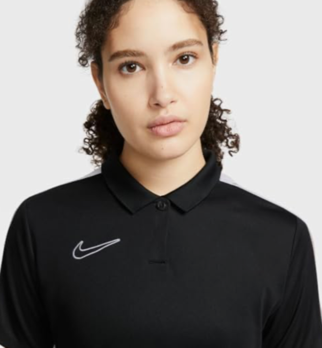 $52 Nike Women’s Dri-Fit Football/Soccer Polo Shirt - Black/White - Small - New
