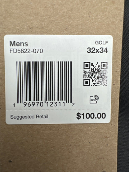 $100 Nike Men's Slim Fit Golf Pants - Dark Smoke Grey - 32Wx34L - New With Tags