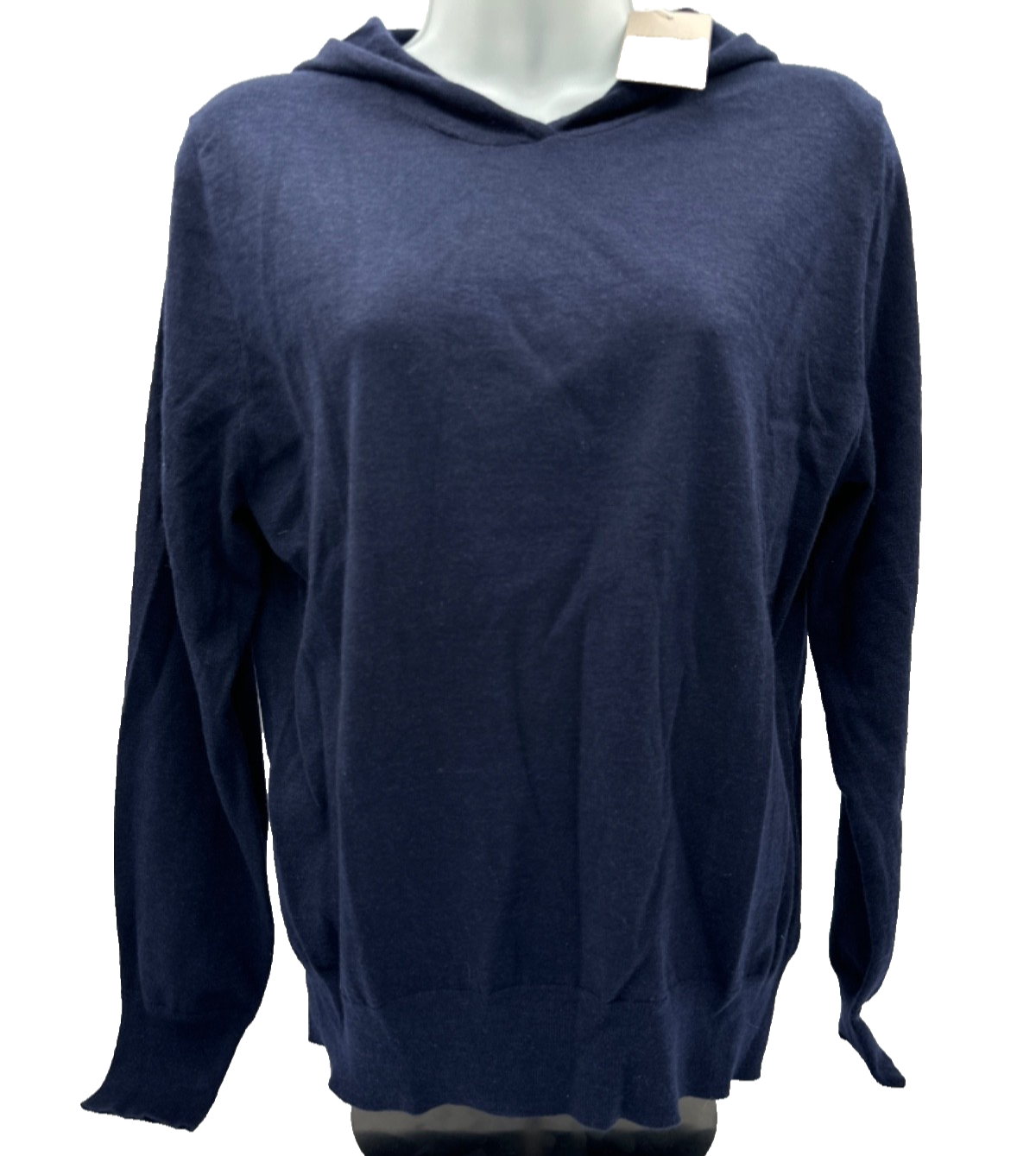 $240 PeterMillar Women's Merino Excursionist Flex Popover Hoodie-Navy-Medium-New