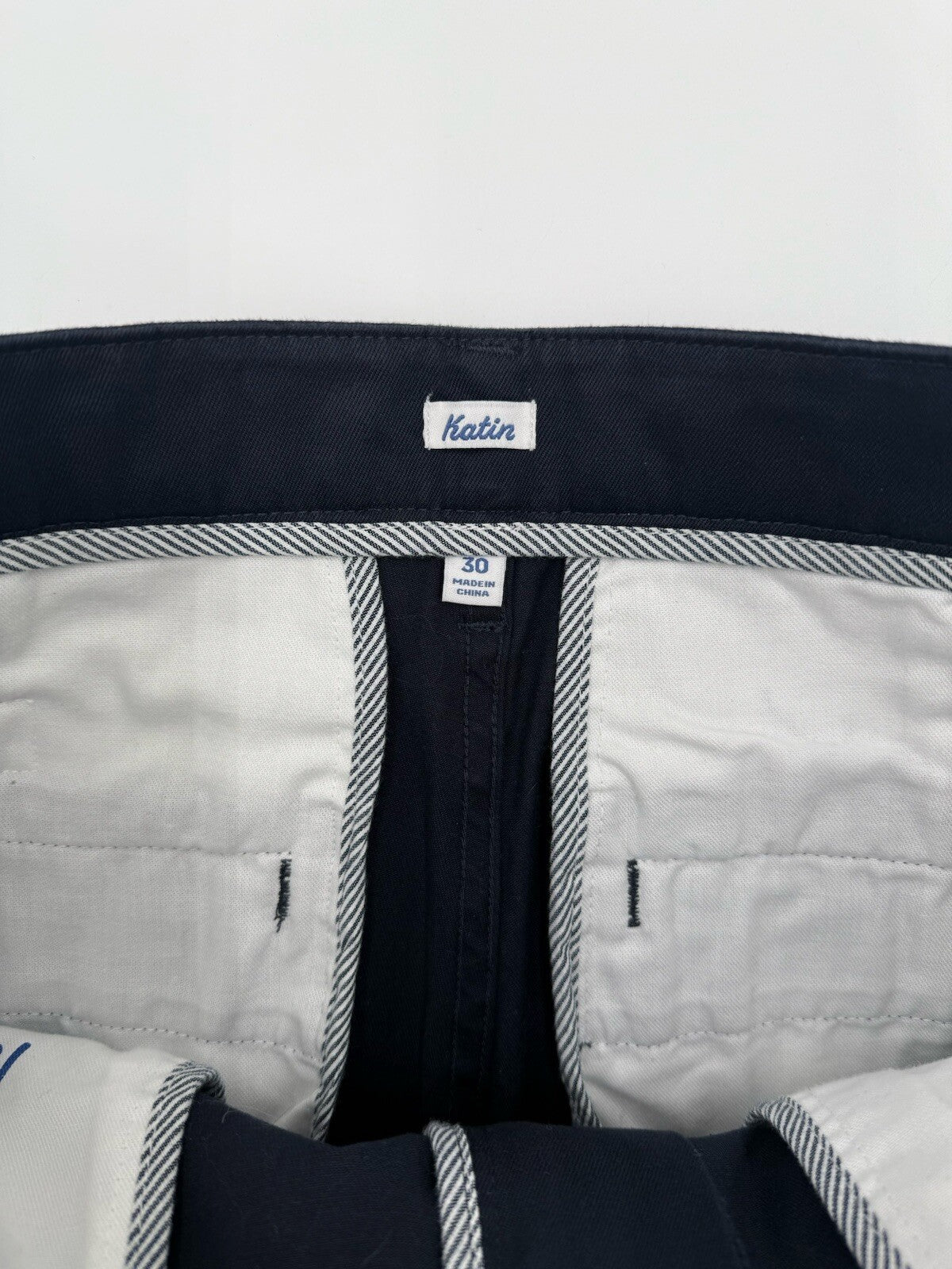 $89 Katin Men’s Kraft Pants Chino Size Cotton Spandex Stretch Pants-Navy-30W 31L