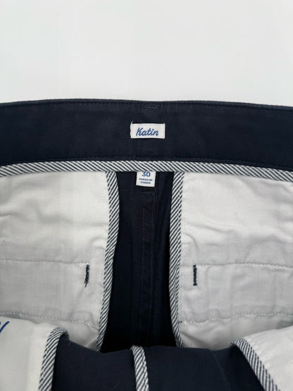 $89 Katin Men’s Kraft Pants Chino Size Cotton Spandex Stretch Pants-Navy-30W 31L