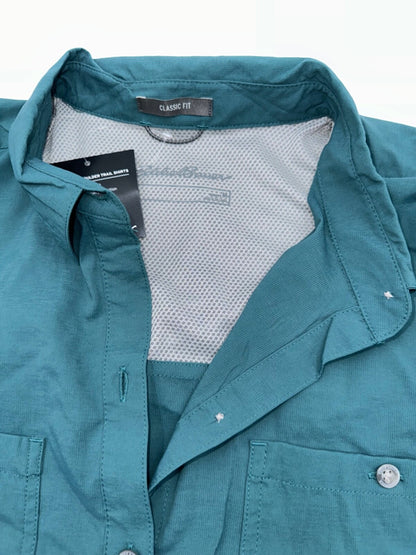$70 Eddie Bauer Women's Boulder Trail Shirt - Evergreen - Medium - New With Tag