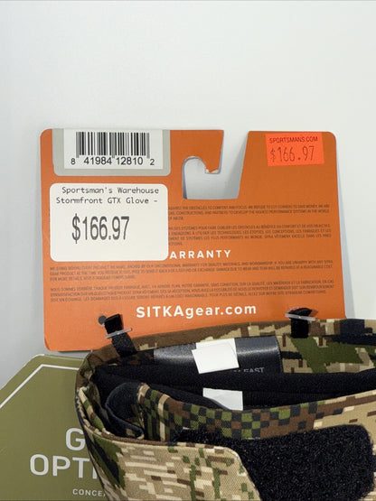 $167 Sitka Stormfront GTX Glove Optifade Subalpine Medium 90288-SA-M- Medium