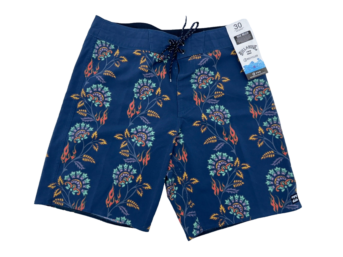 $60 Billabong Men's Sundays Pro Board Short - Dark Indigo - Size 30 - New