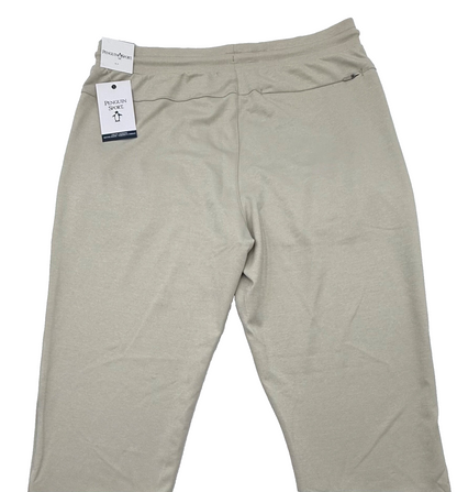 $75 Penguin Men’s-Midweight Knit Jogger-Agate Silver (Beige) -Medium-New Tag