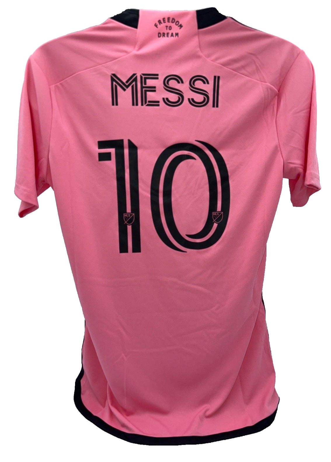 $130 Adidas Men’s Inter Miami Printed Home Jersey #10 Messi -Pink/Black-Medium