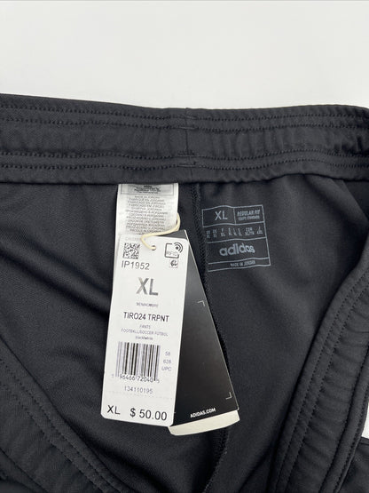 Adidas Men's Tiro 24 Slim Training Pants - Black On White- XLarge - New Tag $50